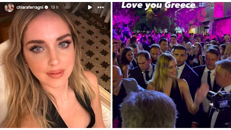 Chiara Ferragni ad Atene si commuove tra selfie e sorrisi: «Grazie mille per essere qui»