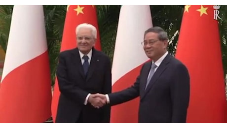 IL VIDEO. Mattarella a Pechino incontra il primo ministro cinese Li Qiang