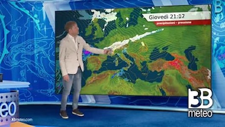 Previsioni meteo video di giovedì 02 gennaio sull'Italia