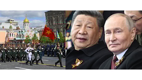 Putin e Xi in prima fila sulla Piazza Rossa per la parata del cinismo e della guerra giusta all'Ucraina