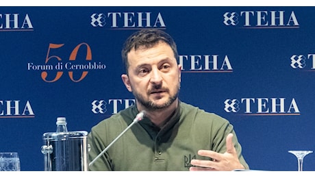 Zelensky a Cernobbio: “Ho un piano di pace, ne parlerò con Harris e Trump”, ma a Meloni chiede di accelerare sui Samp-T