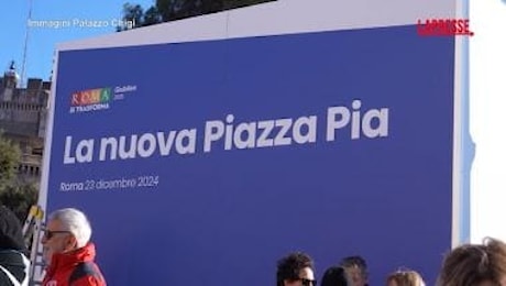 Roma, Meloni e Gualtieri inaugurano la nuova piazza Pia