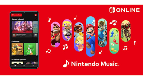 Nintendo Music non accredita i compositori, anche storici, delle colonne sonore