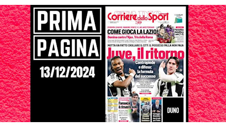 Prima pagina Corriere dello Sport: Fonseca è rimasto solo. Il Milan si spacca