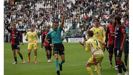 Rocchi torna sull'espulsione di Conceicao in Juventus-Cagliari: 'Il secondo giallo è stato eccessivo'