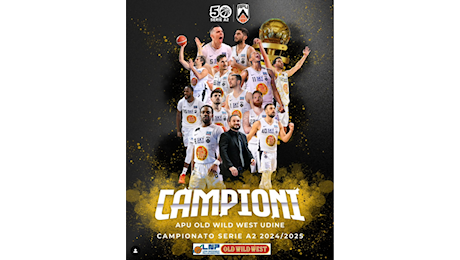 Apu Old Wild West Udine promossa in serie A. Le congratulazioni del presidente Petrucci - Federazione Italiana Pallacanestro