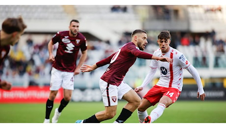 Torino-Monza 1-1, le statistiche: granata poco precisi