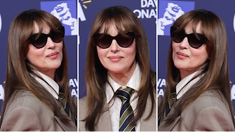 David di Donatello 2025: il nuovo castano di Monica Bellucci