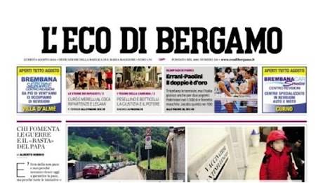 L'Eco di Bergamo : L'Atalanta perde 4-1. Si ferma Scamacca: guaio al ginocchio