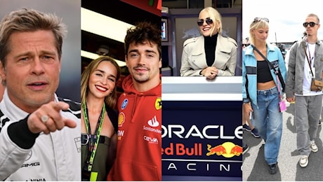 Da Emilia Clarke a Brad Pitt: tutte le star al GP di Silverstone