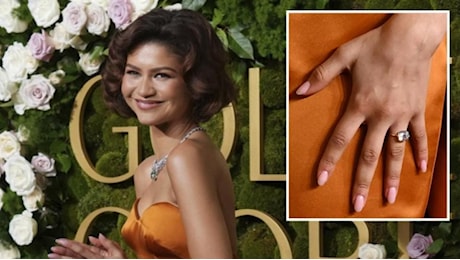 Zendaya sfoggia l'anello di fidanzamento ai Golden Globes, la conferma di Tmz: Tom Holland le ha fatto la proposta