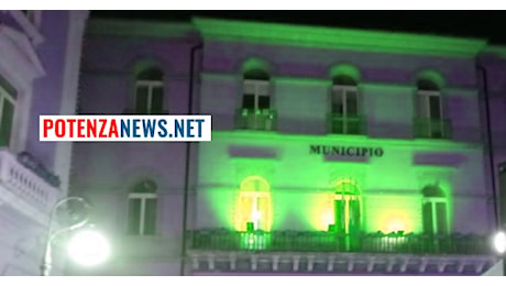 Potenza: il Palazzo di città si illumina di verde per far luce su questa problematica. L'iniziativa