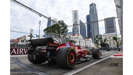 F1 - F1, GP Singapore Fp3: Ferrari bilanciata non trova grip con le Soft