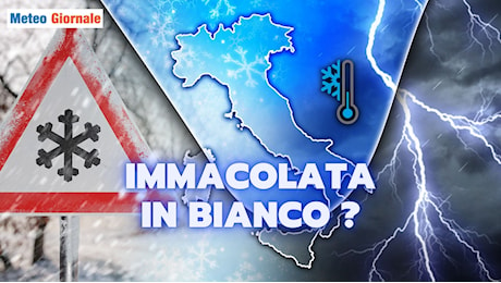 Meteo: settimana di crescendo invernale con botto finale per l’Immacolata