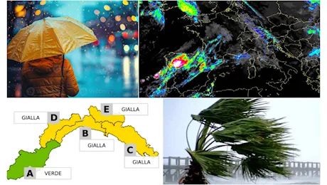 Liguria, domani è allerta gialla: poi potrebbe diventare arancione o rossa