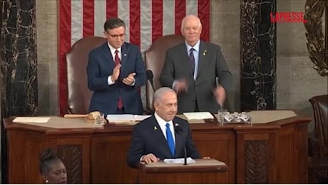 Il discorso di Netanyahu al Congresso Usa: «La guerra con Hamas uno scontro di civiltà»