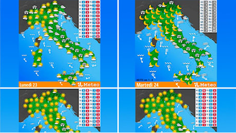 Le previsioni meteo di Natale: vigilia con neve a bassa quota, dal 25 il tempo migliorerà (fino a Capodanno). «Attenzione all'Adriatic Snow Effect, possibili improvvise bufere»