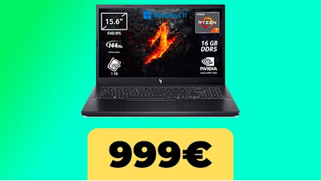 Il notebook da gaming Acer Nitro V ANV15 è in forte sconto per il Black Friday di Amazon