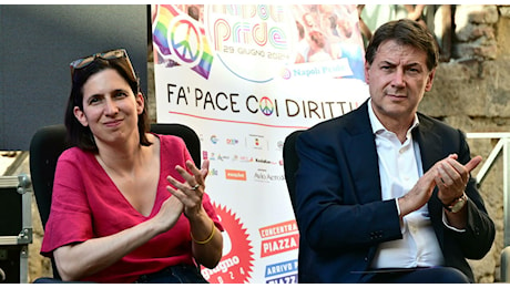 Pride, Schlein al dibattito di Napoli: «Felice di essere qui con Manfredi e Conte»