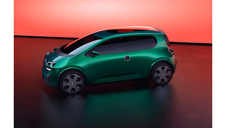 Renault Twingo elettrica, il prototipo al Salone di Parigi. Arriva nel 2026 a 20 mila €