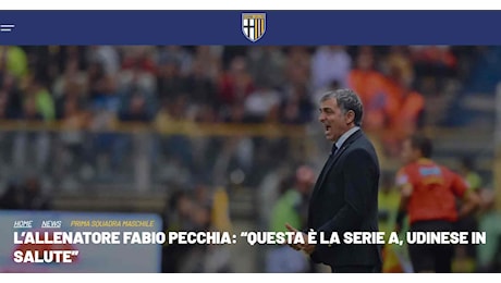 PARMA-UDINESE 2-3, LE CONFERENZE POST GARA DI MISTER PECCHIA E HERNANI » Stadio Ennio Tardini Parma