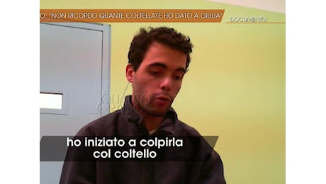 “Non volevo che andasse via”. In un video la confessione di Filippo Turetta ai pm