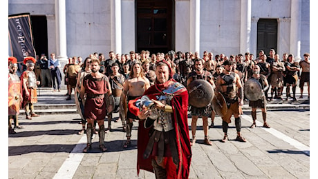 Sorpresa al Lucca Comics, Francesco Totti alla grande parata per il sequel de Il Gladiatore