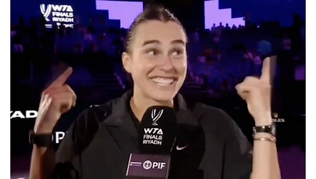 Sabalenka sbugiarda il pubblico delle Finals: “Tifavate per Jasmine. Poi dice cosa ha sentito