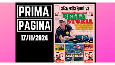 Prima pagina Gazzetta dello Sport: Italia, Tonali torna a San Siro