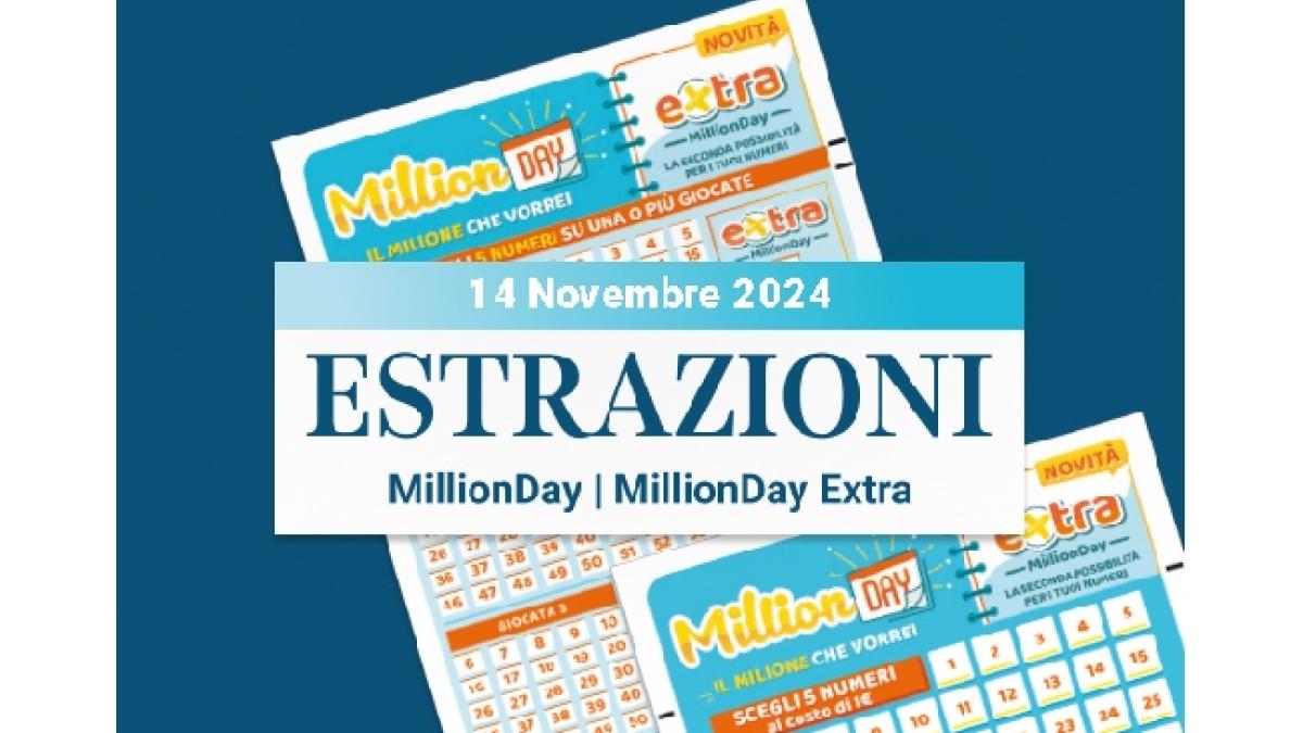 MillionDay E MillionDay Extra, I Numeri Vincenti Del 16 Novembre