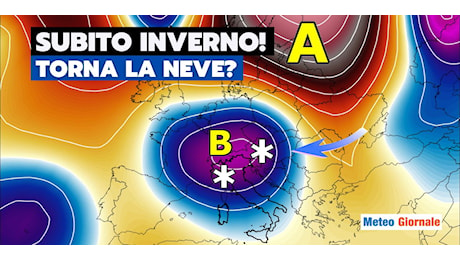 Meteo: assalto invernale con freddo e NEVE a metà mese!