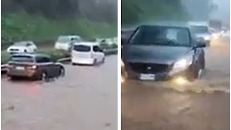 Allerta meteo da Catania a Palermo: allagamenti sull'autostrada A18, a Torre Archirafi esonda il fiume