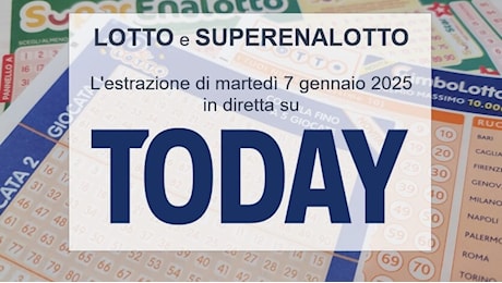 Estrazioni Lotto oggi e SuperEnalotto di martedì 7 gennaio 2025: numeri vincenti e quote