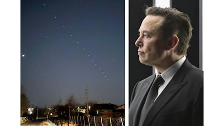 Strane luci sul cielo di Modena: nessun Ufo, sono i satelliti Starlink di Elon Musk