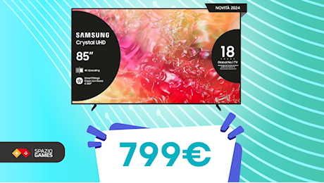 Questa fantastica smart TV Samsung Crystal UHD oggi COSTA POCHISSIMO!