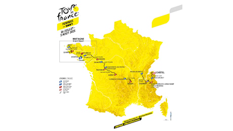 Tour de France Femmes 2025, presentato il percorso ufficiale (Tutte le Altimetrie)