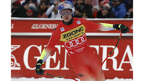 Marco Odermatt terzo nel superG in Val Gardena