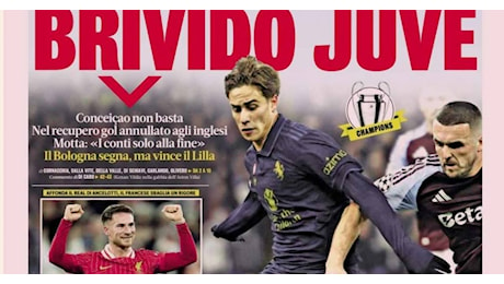 Prime Pagine: Brivido Juve; Nu juorno buono