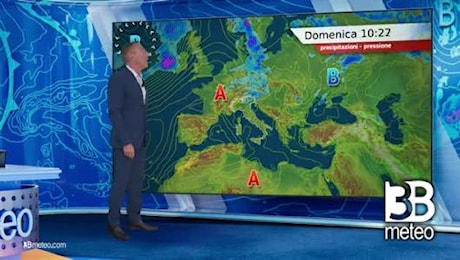 Previsioni meteo video di domenica 04 agosto sull'Italia