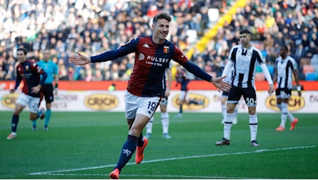 Udinese in 10 per tutta la gara, il Genoa ne approfitta: tre punti d'oro per Vieira