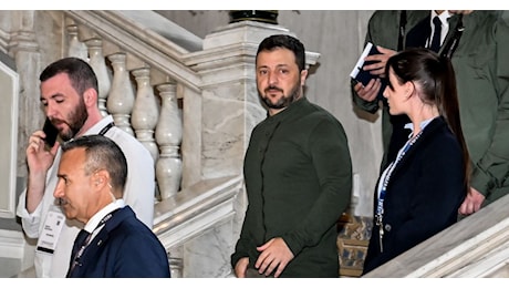 Zelensky in Italia: Lavoro a un road map per il cessate il fuoco