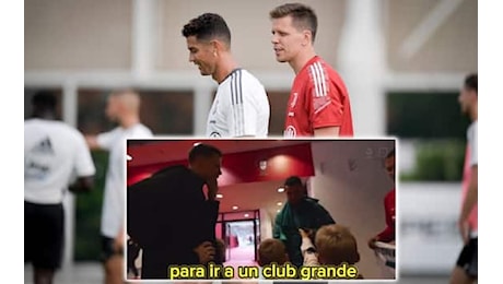 Cristiano Ronaldo dimentica la Juve, la battuta a Szczesny fa il giro del web. VIDEO