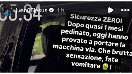 Furto Juan Jesus, aggiornamenti dalle Forze dell'ordine: cosa hanno scoperto