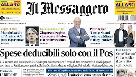 Il Messaggero : La Roma rivede la luce in Europa, la Lazio fa l'en plein