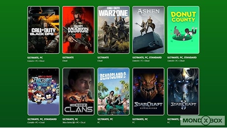 Xbox Game Pass: arrivano CoD BO6, Mechwarrior 5: Clans, South Park Scontri Di-Retti ed altri