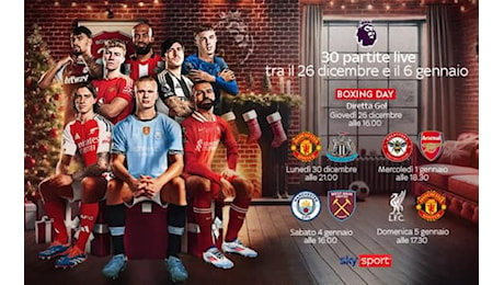 Premier League, Boxing Day su Sky: dove vedere le partite della 18^ giornata