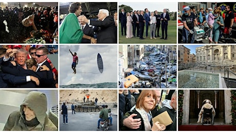 Le 12 foto che hanno segnato il 2024: dal sangue di Trump al surf delle Olimpiadi, dalla piscina di Trevi alla Porta Santa