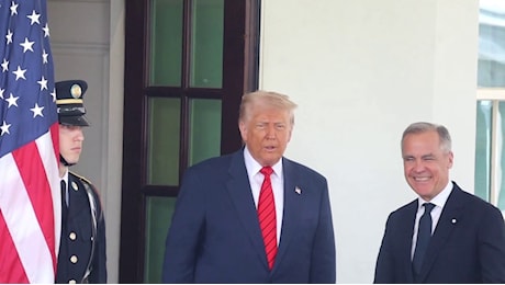 Trump accoglie il premier canadese Carney alla Casa Bianca