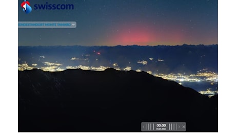 L’anno nuovo in Ticino inizia con l’aurora boreale