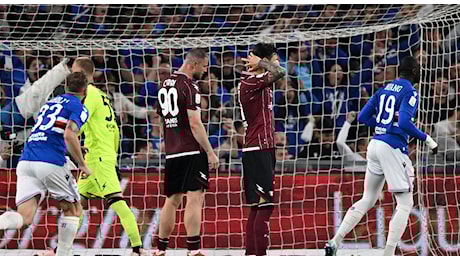 Sampdoria-Salernitana 0-1, dramma granata: retrocessione a un passo